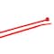 Forney Cable Tie, 4 in L, 3/4 in Max Bundle Dia., Red, Nylon 6/6, 18 lb Strength, 100 PK 62003 - alternate 1
